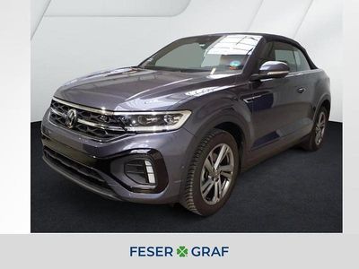 Gebraucht VW T-Roc Cabriolet R-line 150 PS (110 kW) 2025 Rauchgrau metallic schwarz Cabrio
