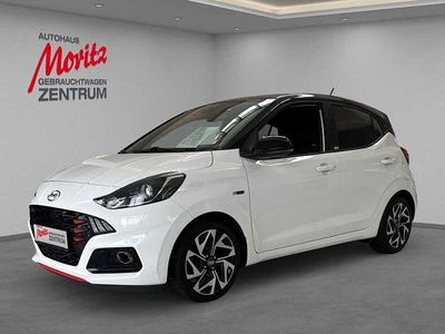 Gebraucht Hyundai i10 N Line 101 PS (74 kW) 2021 Polar white/dach schwarz Kleinwagen