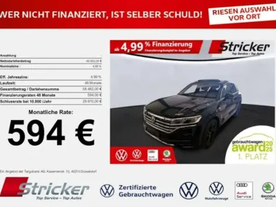 Usata VW Touareg R-line 340 CV (250 kW) 2022 Nero SUV