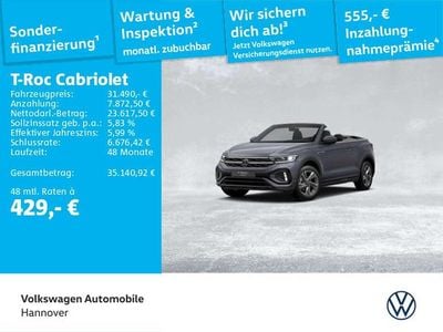 Second-hand VW T-Roc Cabriolet R-line 150 CP (110 kW) 2025 Gri Cabrio