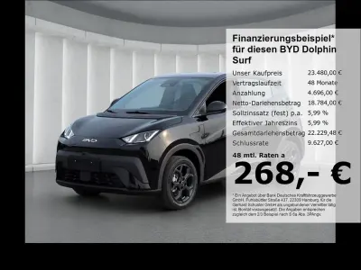Neu BYD Dolphin Surf Boost 64 kW (88 PS) 2026 Schwarz Kleinwagen
