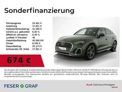 Gebraucht Audi SQ5 Ambiente 341 PS (250 kW) 2023 Distriktgrün metallic SUV