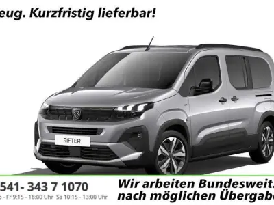 Neu Peugeot Rifter GT 131 PS (96 kW) 2026 Artense silber Van / Kleinbus