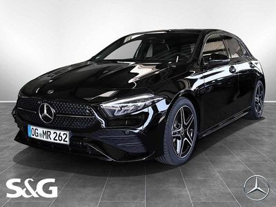 Metalliclack kosmosschwarz Gebraucht 2025 Mercedes A200 AMG Limousine | 35.459 € (Etwas zu teuer)