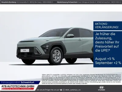 Neu Hyundai Kona Select 150 PS (110 kW) 2025 Gruen SUV