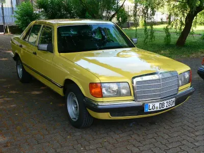 Occasion Mercedes 280 SE 185 ch (136 kW) 1980 Jaune Berline