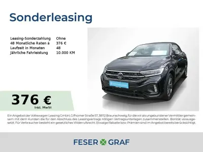 Gebraucht VW T-Roc Cabriolet R-line 150 PS (110 kW) 2025 Deep black perleffekt schwarz Cabrio