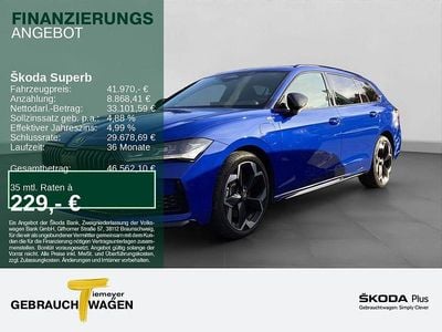 Blau Gebraucht 2025 Skoda Superb SportLine Kombi | 41.970 € (Fairer Preis)