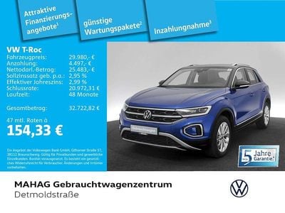 Gebraucht VW T-Roc Style 150 PS (110 kW) 2025 Ravennablau metallic SUV