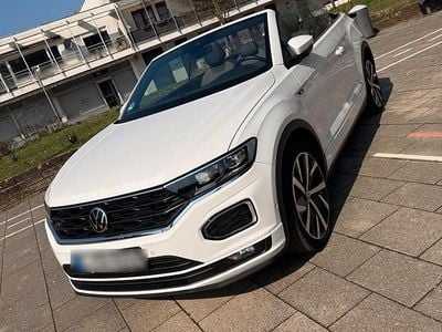 Gebraucht VW T-Roc Cabriolet R-line 150 PS (110 kW) 2021 Weiß Cabrio