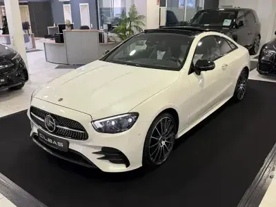 Brugt Mercedes E400 AMG line 330 HK (242 kW) 2020 Hvid Coupe