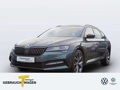 gebraucht Skoda Superb Combi 2.0 TDI DSG SPORTLINE LED TEILLEDER NAVI PDC