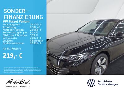 Schwarz (grenadillschwarz metallic) Gebraucht 2024 VW Passat Business Kombi | 35.270 € (Superpreis)