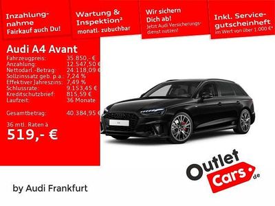 Gebraucht Audi A4 S-Line 204 PS (150 kW) 2024 Mythosschwarz metallic/mythoss Kombi