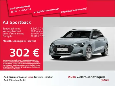 Gebraucht Audi A3 Advanced 204 PS (150 kW) 2025 Pfeilgrau perleffekt Limousine