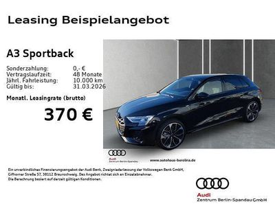 Mythosschwarz metallic Gebraucht 2025 Audi A3 S-Line Limousine | 35.889 € (Fairer Preis)