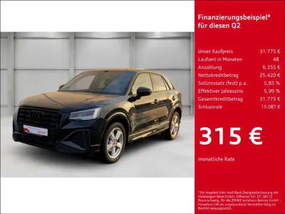 Gebraucht Audi Q2 S-Line 150 PS (110 kW) 2024 Mythosschwarz metallic SUV