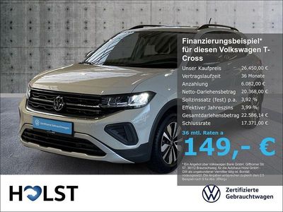 Gebraucht VW T-Cross Goal 116 PS (85 kW) 2025 Grau SUV