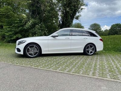 Usata Mercedes C250 AMG line 204 CV (150 kW) 2015 Bianco Station wagon