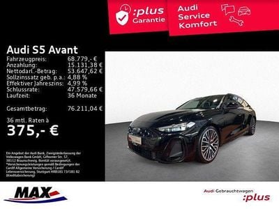 Mythosschwarz metallic Gebraucht 2025 Audi S5 Ambiente Kombi | 68.779 € (Etwas zu teuer)