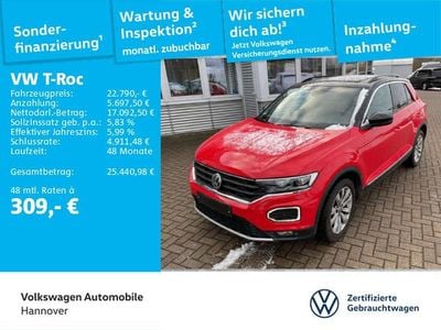 Rot Gebraucht 2018 VW T-Roc Sport SUV | 22.790 € (Fairer Preis)