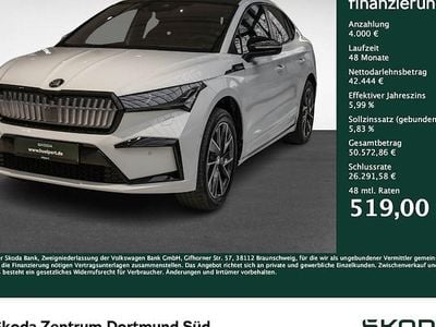 Gebraucht Skoda Enyaq iV SportLine 250 kW (340 PS) 2025 Moonweiß perleffekt SUV