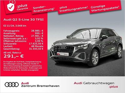Gebraucht Audi Q2 S-Line 116 PS (85 kW) 2024 Daytonagrau perleffekt SUV