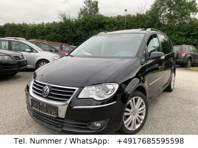 Gebraucht VW Touran Highline 140 PS (102 kW) 2008 Schwarz Van / Kleinbus