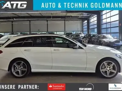 Usata Mercedes C400 AMG line 333 CV (244 kW) 2015 Bianco Berlina