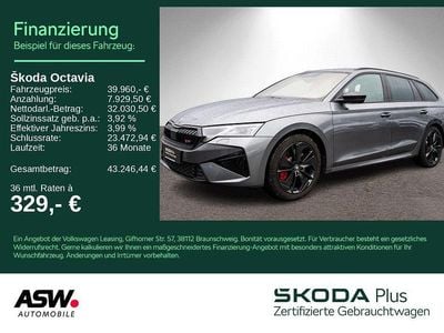 Graphitegrau metallic Gebraucht 2025 Skoda Octavia RS Kombi | 39.960 € (Fairer Preis)