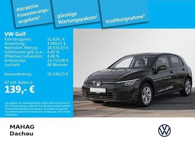 Grau Gebraucht 2023 VW Golf Life Limousine | 21.424 € (Guter Preis)