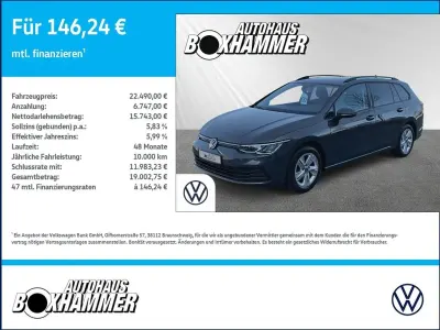 Second-hand VW Golf VIII Life 150 CP (110 kW) 2021 Gri Break