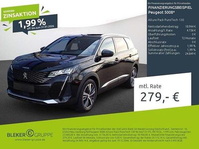 Lackierung schwarz perla nera/metallic klarlack Gebraucht 2023 Peugeot 5008 Allure SUV | 23.680 € (Guter Preis)