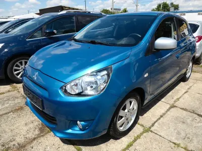 Gebraucht Mitsubishi Space Star Top 80 PS (58 kW) 2015 Cerulean/medium blue Kleinwagen