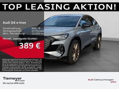 Grau Gebraucht 2025 Audi Q4 Sportback e-tron S-Line SUV | 45.350 € (Superpreis)