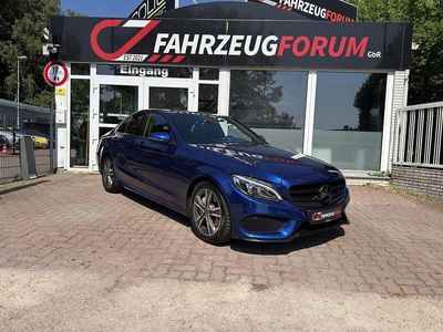 Blau Gebraucht 2018 Mercedes C180 AMG line Limousine | 21.800 € (Etwas zu teuer)