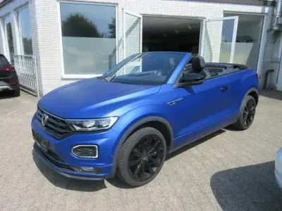 Gebraucht VW T-Roc Cabriolet R-line 150 PS (110 kW) 2021 Blau Cabrio