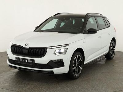 Neu Skoda Kamiq Monte Carlo 116 PS (85 kW) 2026 Moon white metallic / dach schwarz SUV