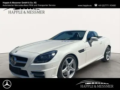 Gebraucht Mercedes SLK200 AMG 184 PS (135 kW) 2015 Designo diamantweiß bright (metallic) Cabrio