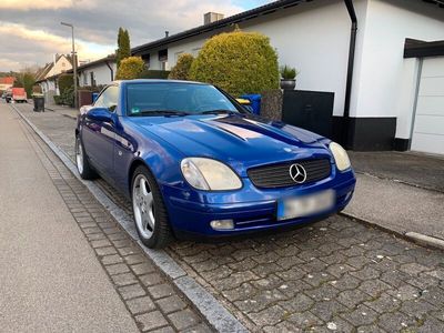 gebraucht Mercedes SLK200 R170, blau, SHZ, Dachmodul, neuer TÜV