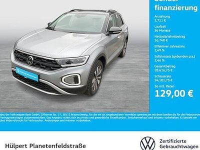 Pyritsilber metallic/schwarz Gebraucht 2025 VW T-Roc Goal SUV | 29.451 € (Superpreis)
