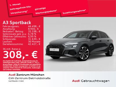 gebraucht Audi A3 Sportback 40 TDI qu S line