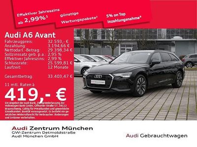 Mythosschwarz metallic Gebraucht 2022 Audi A6 Premium Kombi | 32.593 € (Guter Preis)