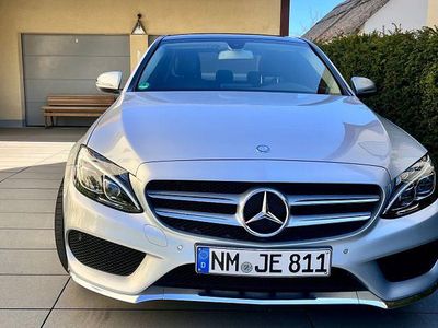 Usata Mercedes C200 AMG line 184 CV (135 kW) 2015 Argento Berlina