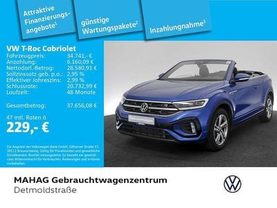 Usata VW T-Roc Cabriolet R-line 150 CV (110 kW) 2025 Blu Cabrio
