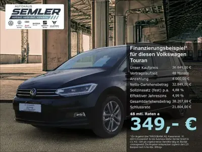 Gebraucht VW Touran Comfortline 150 PS (110 kW) 2025 Schwarz Van / Kleinbus