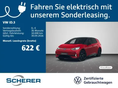 Gebraucht VW ID.3 GTX 210 kW (286 PS) 2024 Kings red metallic (metallic) Kleinwagen