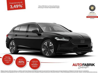 Ebony black metallic Neu 2025 Skoda Superb SportLine Kombi | 52.990 € (Fairer Preis)