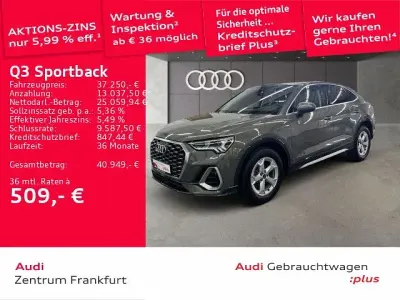 Gebraucht Audi Q3 Sportback S-Line 150 PS (110 kW) 2025 Chronosgrau metallic SUV