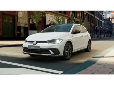 Neu VW Polo R-line 95 PS (69 kW) 2026 Pure white uni / schwarz Kleinwagen